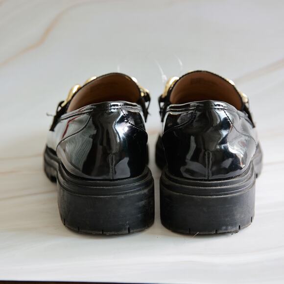 I.N.C. INTERNATIONAL CONCEPTS Brea Chain-Trim Lug Sole Loafers size 9.5 M - Picture 5 of 10